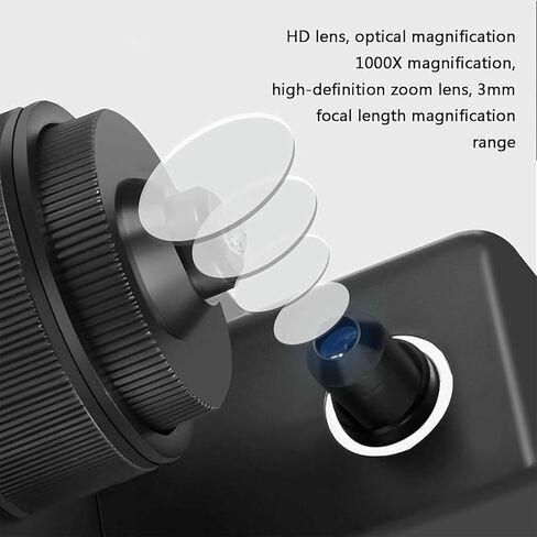 4.3Inch LCD Digital Microscope,Digital Diamond Girdle Viewer, 50-1000X Magnification, Accurate Identification, for Diamond Inscription Viewer in Kuwait