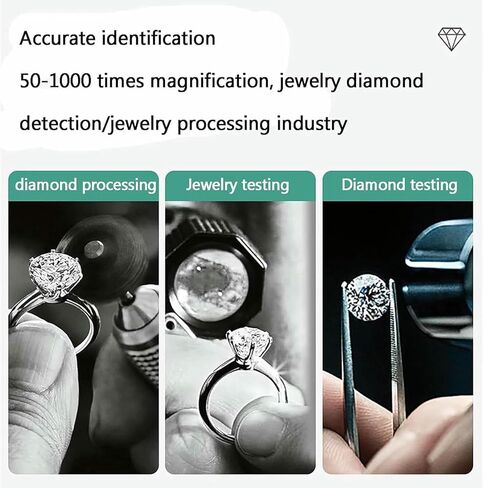 4.3Inch LCD Digital Microscope,Digital Diamond Girdle Viewer, 50-1000X Magnification, Accurate Identification, for Diamond Inscription Viewer in Kuwait