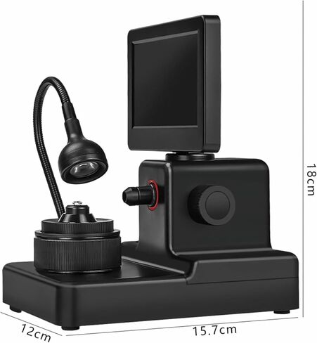 عارض حزام ماسي 50-1500X، مجهر رقمي LCD 4.3 بوصة، مع ضوء ملء LED، شاشة دوارة 360 درجة، لتكبير رمز الخصر الماسي in Kuwait