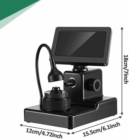 مجموعة المجهر البيولوجي، مجهر حزام الماس، مجهر رقمي LCD 4.3 بوصة، تكبير 1000x، لاختبار المجوهرات، معالجة الماس in Kuwait