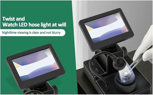 مجموعة المجهر البيولوجي، مجهر حزام الماس، مجهر رقمي LCD 4.3 بوصة، تكبير 1000x، لاختبار المجوهرات، معالجة الماس in Kuwait