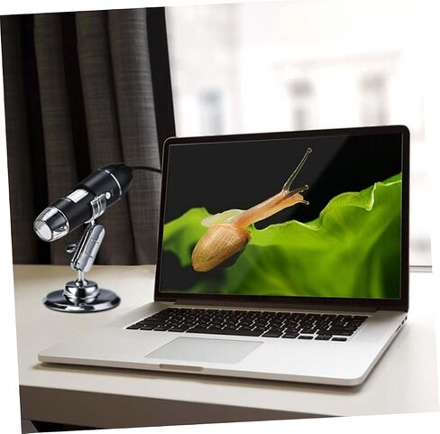 مجهر USB عالي الدقة ومكبر رقمي مع ضوء LED مجهر منزلي محمول لفحص الأشياء الصغيرة متوافق مع أجهزة الكمبيوتر وصيانة الإلكترونيات in Saudi Arabia