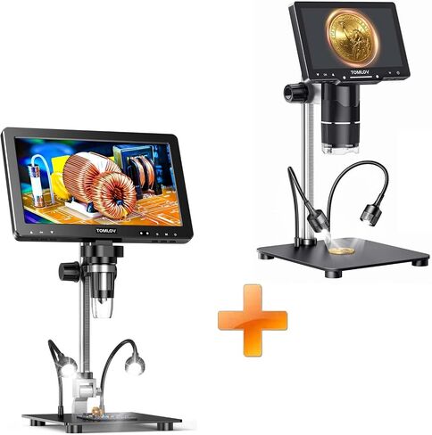 TOMLOV DM9 Max Digital Microscope+TOMLOV TriL107 3-Lens Digital Microscope in Saudi Arabia