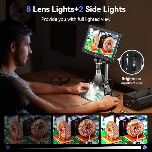 TOMLOV DM9 Max Digital Microscope+TOMLOV TriL107 3-Lens Digital Microscope in Saudi Arabia