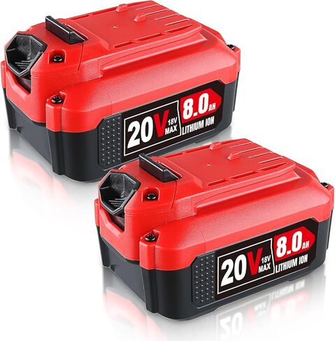 8.0Ah 2Pack Lithium Compatible with Craftsman 20V Cordless Power Tools Replacement for Craftsman 20V Battery in Saudi Arabia