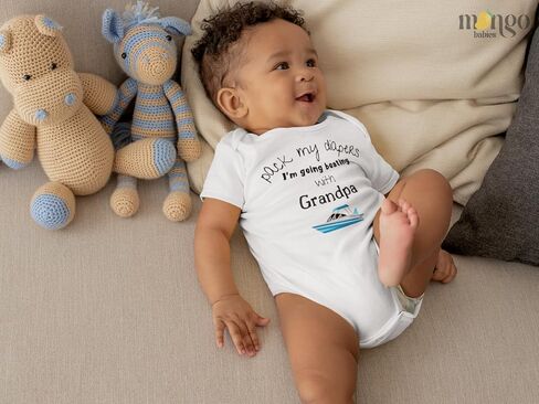 تي شيرت لطيف للأطفال الصغار مطبوع عليه عبارة "I'm Going Boating" من Pack My Diapers، تي شيرت للأطفال والصغار - ملابس مضحكة للفتيات والأولاد لحفلة استقبال المولود الجديد in Kuwait