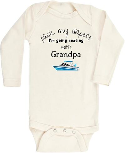 تي شيرت لطيف للأطفال الصغار مطبوع عليه عبارة "I'm Going Boating" من Pack My Diapers، تي شيرت للأطفال والصغار - ملابس مضحكة للفتيات والأولاد لحفلة استقبال المولود الجديد in Kuwait