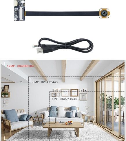 1200MP IMX258 Autofocus Webcam 3840x3104 Camera Module for Office Use Durability ABS with USB Output Cable in Saudi Arabia