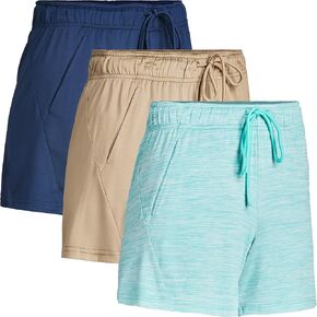 Womens Dry Fit Athletic Shorts 3 Pack Women's Workout Gym Short ، شاطئ Lounge Short للنساء in Kuwait