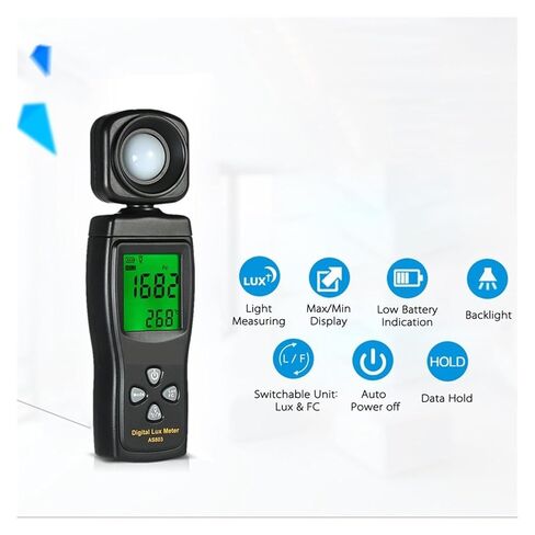 مقياس الإضاءة الرقمي Lux/Fc، مقياس الضوء، التصوير الفوتوغرافي، مقياس الإضاءة المتكامل، جهاز اختبار البيئة، أداة مقياس الطيف in Kuwait