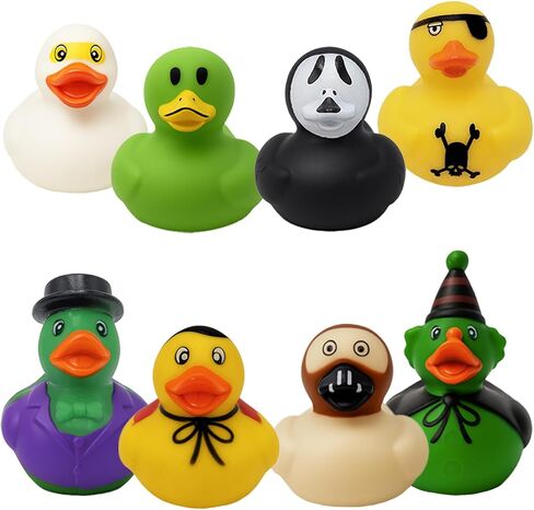 The Dreidel Company Halloween Rubber Duck Monster Toy Duckies for Kids, Bath Birthday Gifts Baby Showers Summer Beach and Pool Activity, 2" (12-Pack) in Saudi Arabia