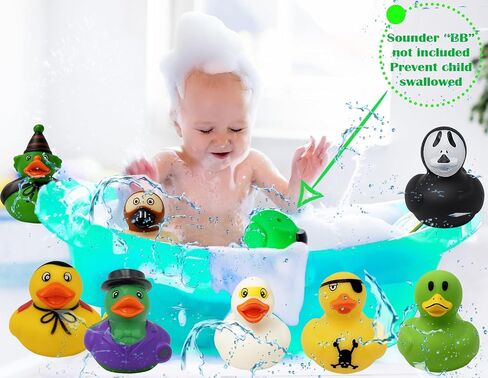 The Dreidel Company Halloween Rubber Duck Monster Toy Duckies for Kids, Bath Birthday Gifts Baby Showers Summer Beach and Pool Activity, 2" (12-Pack) in Saudi Arabia