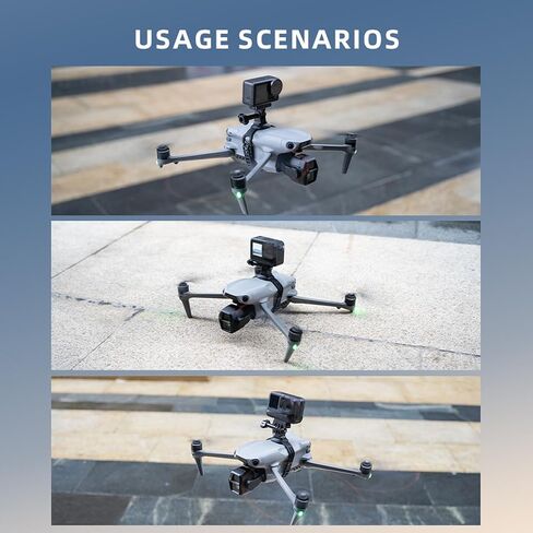 Yunseity Camera Expansion Mount, Bracket Holder for Drone, Fit for 360 ONE X, for OSMO Action, DSLR, Dual Camera Setup, Lightweight, Easy Installation in Saudi Arabia