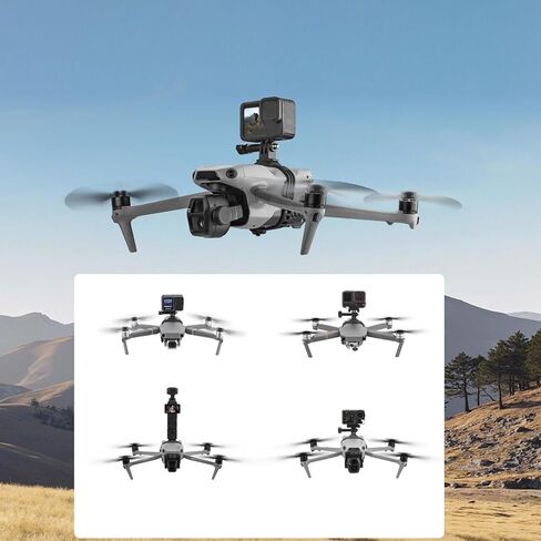 Yunseity Camera Expansion Mount, Bracket Holder for Drone, Fit for 360 ONE X, for OSMO Action, DSLR, Dual Camera Setup, Lightweight, Easy Installation in Saudi Arabia