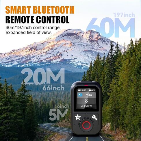 Bluetooth Remote Control W/1.4-inch HD Color Screen for Hero 13/12/11/10/9 in Saudi Arabia