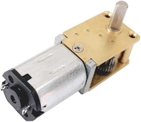 N20 All Metal Gear Electronic Starter DC 3V-12V 4RPM-380RPM سرعة بطيئة عزم دوران عالي عمود طويل 8 مم محرك تقليل دودة المحرك الإلكتروني للروبوت الذكي (C 13RPM-53RPM) in Saudi Arabia