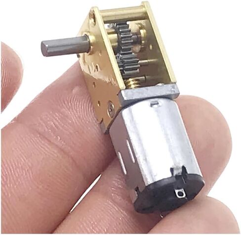 N20 All Metal Gear Electronic Starter DC 3V-12V 4RPM-380RPM سرعة بطيئة عزم دوران عالي عمود طويل 8 مم محرك تقليل دودة المحرك الإلكتروني للروبوت الذكي (C 13RPM-53RPM) in Saudi Arabia