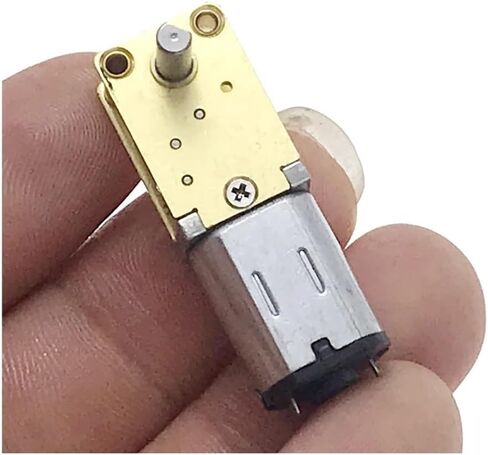 N20 All Metal Gear Electronic Starter DC 3V-12V 4RPM-380RPM سرعة بطيئة عزم دوران عالي عمود طويل 8 مم محرك تقليل دودة المحرك الإلكتروني للروبوت الذكي (C 13RPM-53RPM) in Saudi Arabia