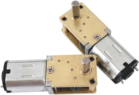N20 All Metal Gear Electronic Starter DC 3V-12V 4RPM-380RPM سرعة بطيئة عزم دوران عالي عمود طويل 8 مم محرك تقليل دودة المحرك الإلكتروني للروبوت الذكي (C 13RPM-53RPM) in Saudi Arabia