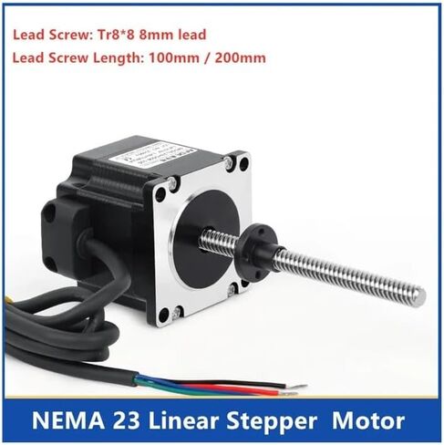 NEMA 23 Stepper Electronic Starter with Lead Screw Linear Stepper Tr8*8 Threaded Rod 100mm(57HS51-100N88) in Saudi Arabia