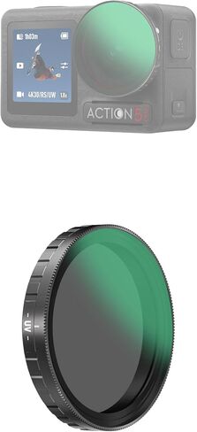 طقم مرشح ND/PL لـ DJI Action 5 Pro / 4/3 - مجموعة مستقطبة هجينة ذات كثافة محايدة (ND8/PL ND16/PL ND32/PL ND64/PL) للحصول على لقطات واضحة ومتوازنة in Kuwait