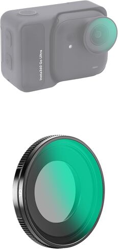 طقم مرشح أساسي مكون من 4 قطع لجهاز Insta360 Go Ultra، يتضمن الأشعة فوق البنفسجية ND8 ND32 ND64، مجموعة مثالية لحماية العدسات طوال اليوم والتحكم في التعرض أثناء السفر والرياضة in Kuwait