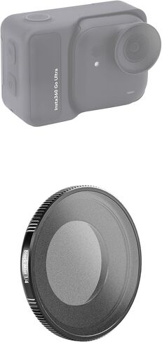 طقم مرشح أساسي مكون من 4 قطع لجهاز Insta360 Go Ultra، يتضمن الأشعة فوق البنفسجية ND8 ND32 ND64، مجموعة مثالية لحماية العدسات طوال اليوم والتحكم في التعرض أثناء السفر والرياضة in Kuwait