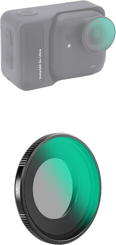 طقم مرشح أساسي مكون من 4 قطع لجهاز Insta360 Go Ultra، يتضمن الأشعة فوق البنفسجية ND8 ND32 ND64، مجموعة مثالية لحماية العدسات طوال اليوم والتحكم في التعرض أثناء السفر والرياضة in Kuwait