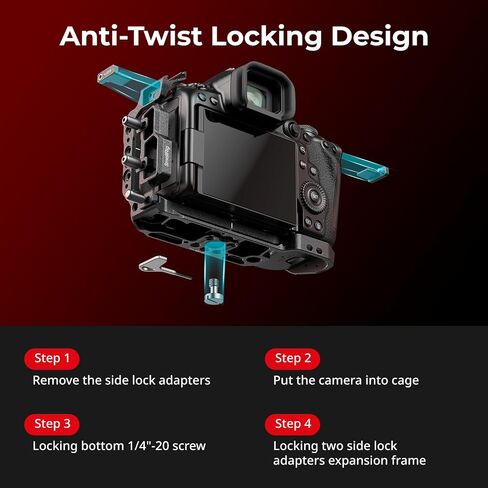 SmallRig Black Mamba Camera Cage Kit for Canon EOS R5 Mark II and Dummy Battery for Canon LP-E6P in Saudi Arabia