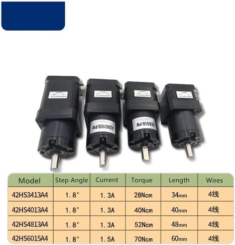 NEMA 17 Stepper Electronic Starter with Planetary Gearbox NEMA 17 Geared Stepper Electronic Starter 34mm/40mm/48mm(Ratio50-1,NEMA17 34mm) in Saudi Arabia