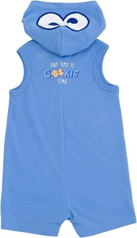 Sesame Street Hooded Cosplay Romper Newborn to Little Kid Sizes (0-3 Months - 5) in Saudi Arabia