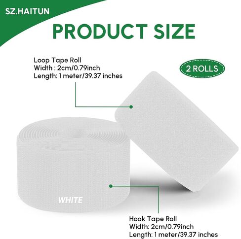 SZ.haitun Sew On Hook and Loop Tape, 0.79in*1.09Yard Nylon Fabric Fastener Strips, Self Adhesive Heavy Duty Strips Fastener for Clothing Sewing Crafts and DIY Projects, Purple in Saudi Arabia