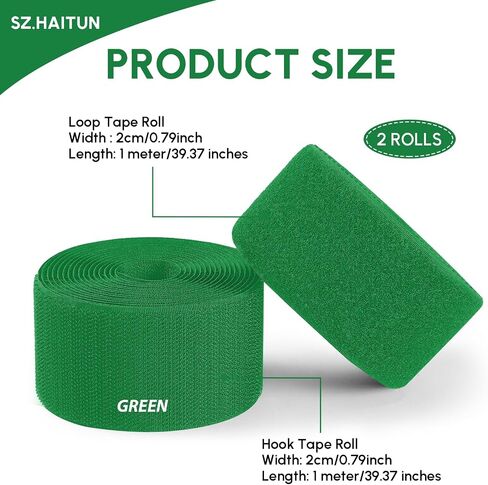 SZ.haitun Sew On Hook and Loop Tape, 0.79in*1.09Yard Nylon Fabric Fastener Strips, Self Adhesive Heavy Duty Strips Fastener for Clothing Sewing Crafts and DIY Projects, Purple in Saudi Arabia