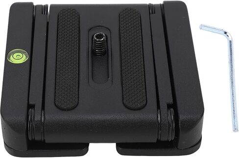 Head Folding Plate, S Plate with 1/4 Inch S, 360 Degree Rotation Aluminum y for DSLR C Video in Saudi Arabia
