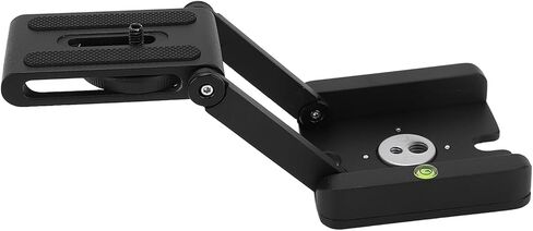 Head Folding Plate, S Plate with 1/4 Inch S, 360 Degree Rotation Aluminum y for DSLR C Video in Saudi Arabia