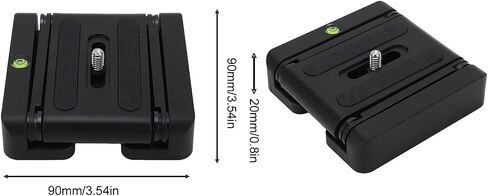 Head Folding Plate, S Plate with 1/4 Inch S, 360 Degree Rotation Aluminum y for DSLR C Video in Saudi Arabia
