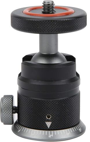 Acouto 360 Degree Rotatable Tripod Mount Aluminum Alloy 1/4in Screw Camera Tripod, Light Stand - ElectronicsCamera & PhotoTripods & MonopodsTripod Heads in Saudi Arabia