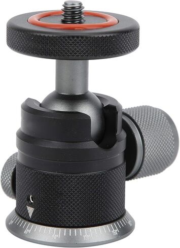 Acouto 360 Degree Rotatable Tripod Mount Aluminum Alloy 1/4in Screw Camera Tripod, Light Stand - ElectronicsCamera & PhotoTripods & MonopodsTripod Heads in Saudi Arabia