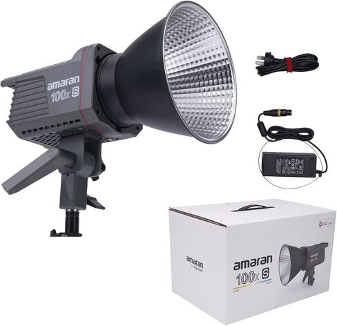 Aputure Amaran 100x S مع Light Dome SE Softbox + C Stand Kit، 100W ثنائي اللون 2700k-6500k Bowens Mount Led فيديو مستمر in Kuwait