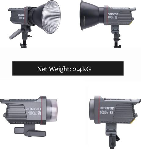 Aputure Amaran 100x S مع Light Dome SE Softbox + C Stand Kit، 100W ثنائي اللون 2700k-6500k Bowens Mount Led فيديو مستمر in Kuwait