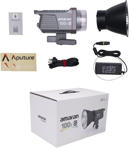 Aputure Amaran 100x S مع Light Dome SE Softbox + C Stand Kit، 100W ثنائي اللون 2700k-6500k Bowens Mount Led فيديو مستمر in Kuwait