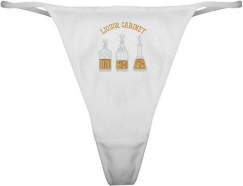CafePress Liquor Cabinet Classic Thong Underwear, Womens Panties in Saudi Arabia