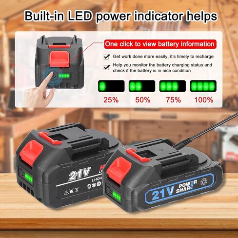 21V Rechargeable Lithium Battery and Battery Adapter Replacement Battery for Power Tool with Battery Level Indicator in Saudi Arabia