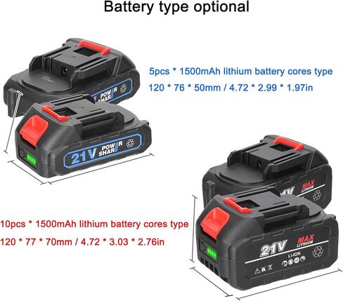 21V Rechargeable Lithium Battery and Battery Adapter Replacement Battery for Power Tool with Battery Level Indicator in Saudi Arabia