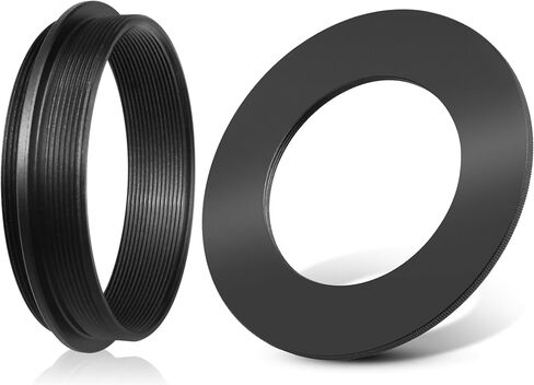 Astromania M48x0.75 Female Rotation Lock Ring Telescope Adapter - Bundle with - M48X0.75 Male to M48X0.75 Male Thread Telescope Adapter in Saudi Arabia