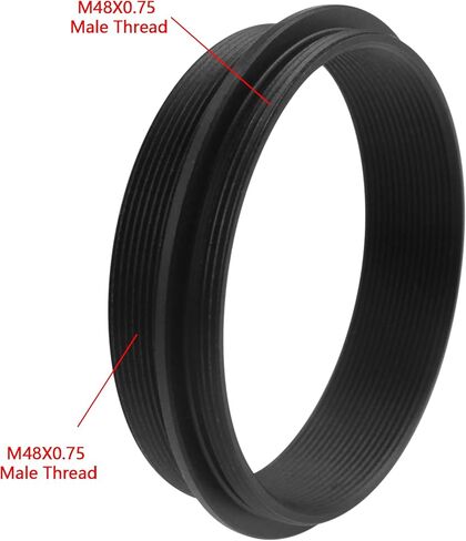Astromania M48x0.75 Female Rotation Lock Ring Telescope Adapter - Bundle with - M48X0.75 Male to M48X0.75 Male Thread Telescope Adapter in Saudi Arabia