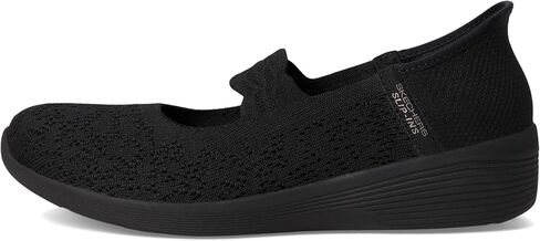 حذاء نسائي من Skechers Modern Comfort Arya-Oh، So Sweet Hands Free Slip-Ins Mary Jane Flat، أسود، 5 in Saudi Arabia