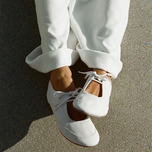 Lace Up Ballet Flats for Women Cute Tied Bow Round Toe Mary Jane Flats Comfortable Slip On Ballerina Shoes in Saudi Arabia