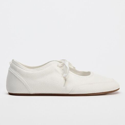 Lace Up Ballet Flats for Women Cute Tied Bow Round Toe Mary Jane Flats Comfortable Slip On Ballerina Shoes in Saudi Arabia