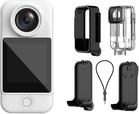 4K 30FPS Action Camera, 5G/2.4G WiFi Sports Camera with 1.33 Inch Touch Control Screens 154 Wide Angle Lens 6 Axis Gyro Stabilization for Cycling, Autorcycle (Black) in Kuwait